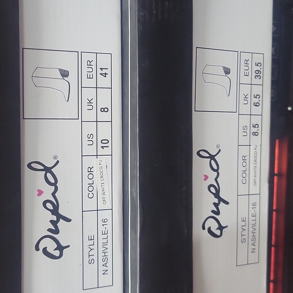 OFF WHITE CROCODILE PU NASHVILLE BOOTS NIB - Picture 5 of 5